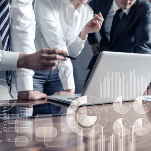 Business statistics concept.